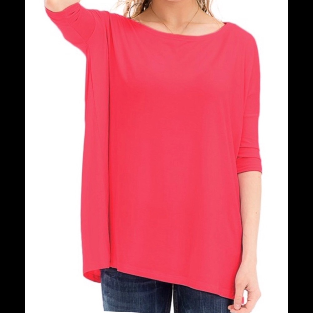 PIKO FAMOUS 1988 3/4 Sleeve Top Watermelon S/M/L